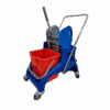 Dubbele Mopwagen met Pers – 2 × 15 liter