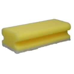 Spons met greep 140 x 70 x 42 mm – Schuurspons – geel