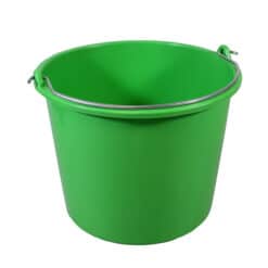 Kunststof emmer met maatverdeling 12 liter - kleur Groen