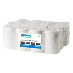 Handdoekrol mini coreless 1 laags 120mtr 12rol cellulose ROVEQ