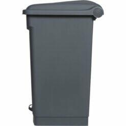 Afvalbak STEP-ON CLASSIC 45 liter grijs dicht