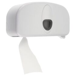 Coreless toiletpapier dispenser kunststof wit PlastiQline