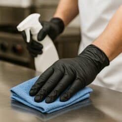 Zwarte Nitril Handschoenen – Maat L – 100 stuks - Poedervrij 3