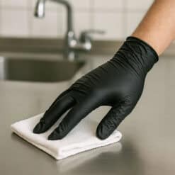 Zwarte Nitril Handschoenen – Maat S – 100 stuks - Poedervrij 3