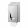 2rolshouder (kokerloos) RVS anti-fingerprint coating | Met 1 mm gelaste kap - Wings