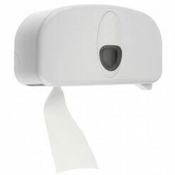 Toiletpapierdispenser 2rol kunststof wit - PlastiQline 2020