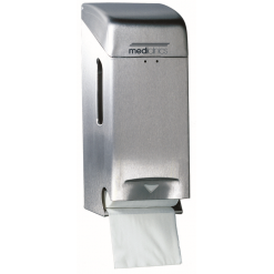 Toiletpapierdispenser 2rol RVS - Mediclinics