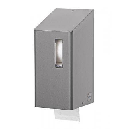 Toiletpapierdispenser doprol 2rols RVS anti-fingerprint coating - SanTRAL