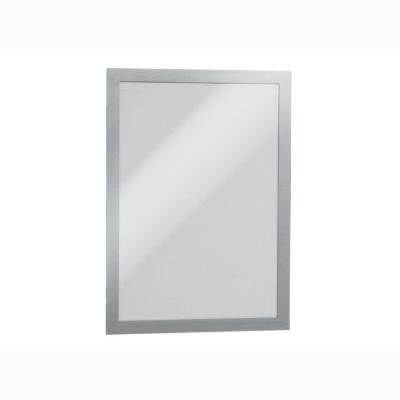 Zelfklevend frame a4 voor mededelingen zilver Durable Geschikt voor dispenserzuil1