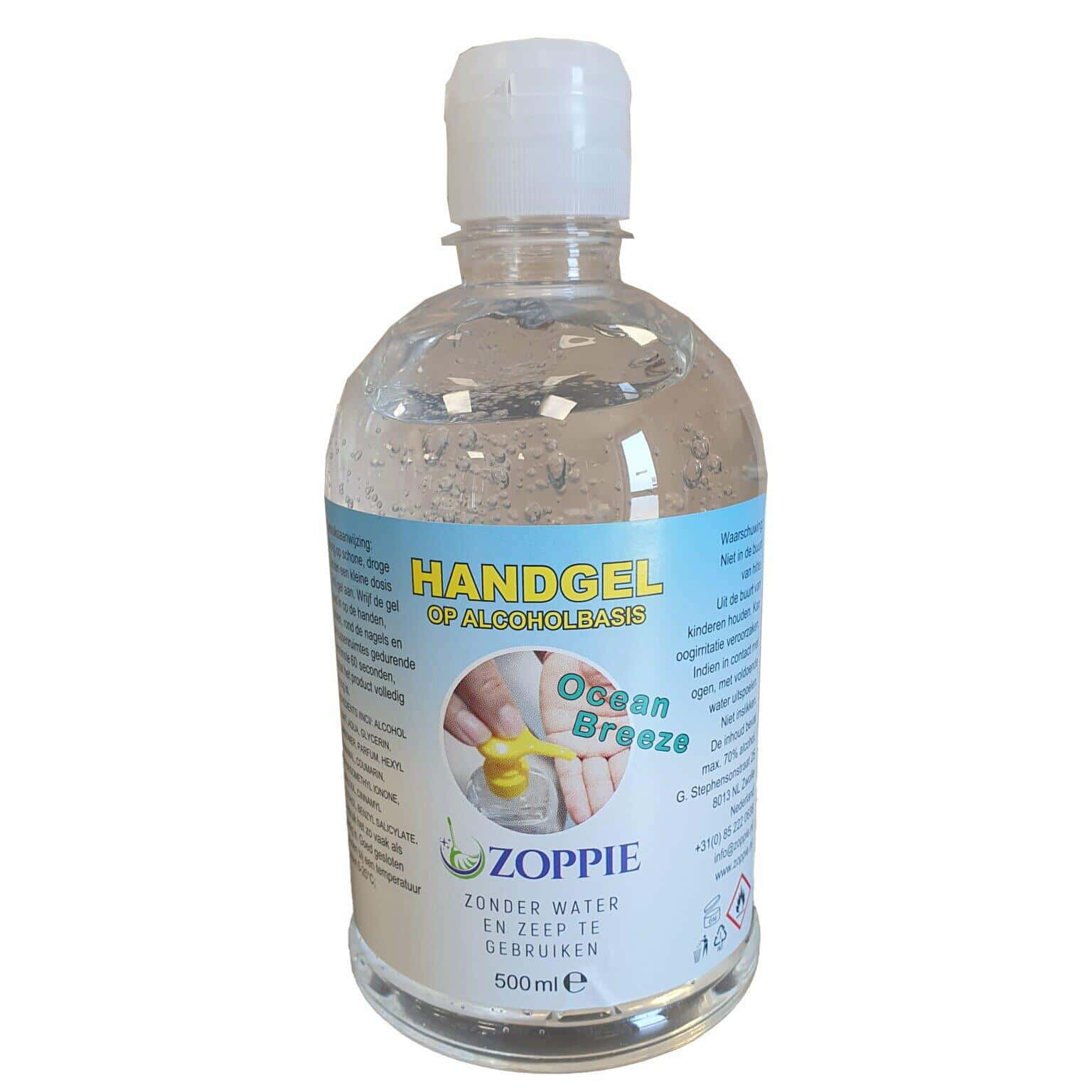 Handgel alcoholgel 70% 500ml OCEAN BREEZE