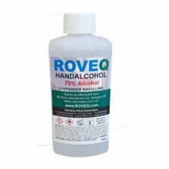 ROVEQ Handalcohol 70% 500ml euro bottle glycerine tegen uitdrogen