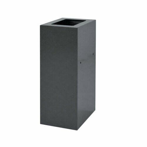 Afvalbak koppelbaar - afvalscheidingsunit - bak 60 liter met grijzezwa markering