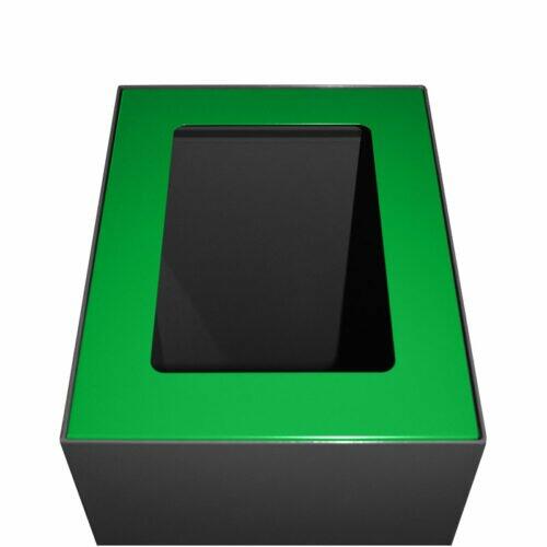 Afvalbak koppelbaar - afvalscheidingsunit - bak 60 liter met groene markering