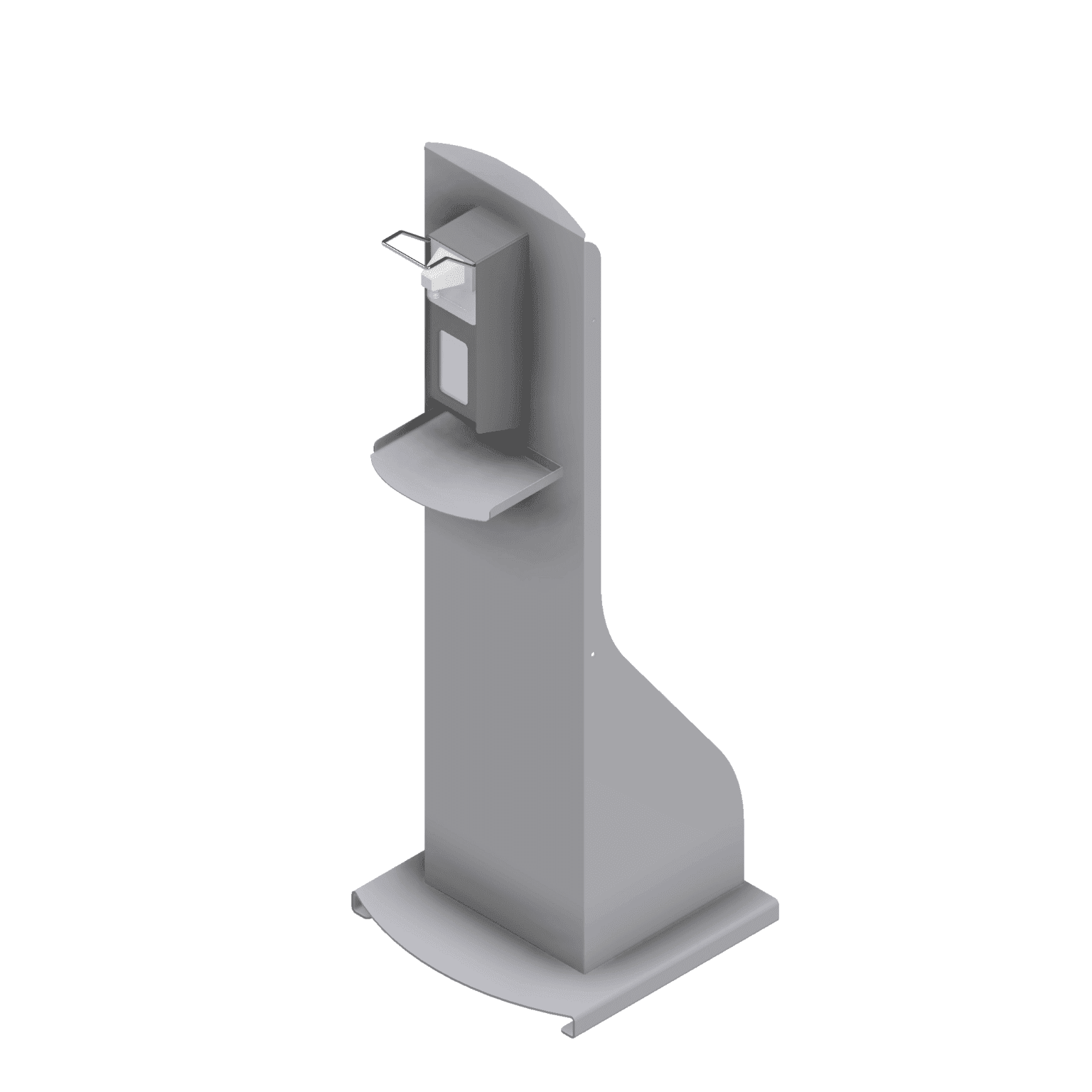 Dispenserzuil RVS met dispenser en navulling Laag model ( kinderen)