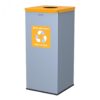 Afvalbak voor afvalscheiding PMD 60 liter grijs-geel - Alda