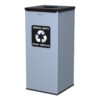 Afvalbak voor afvalscheiding restafval 60 liter grijs-zwart - Alda