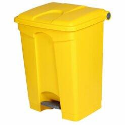 Afvalbak STEP-ON CLASSIC 70 liter geel