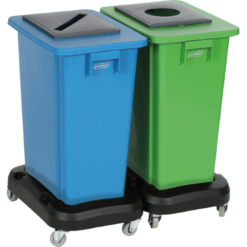 Afvalbak 60 Liter - Mix & Match systeem - afvalscheiding dubbel