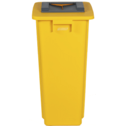 Afvalbak 60 Liter - Mix & Match systeem - afvalscheiding geel 4