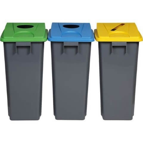 Afvalbak 60 Liter - Mix & Match systeem - afvalscheiding opstelling