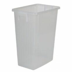 Afvalbak 60 Liter - Mix & Match systeem - afvalscheiding wit r