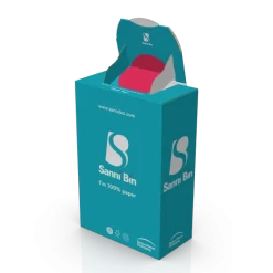 Sanni Bin - Wegwerpbare Sanitaire Afvalbak - 10 stuks -Ultieme Hygiëne
