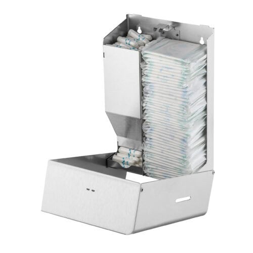 Maandverband- en Tampondispenser RVS – Wandmodel 3