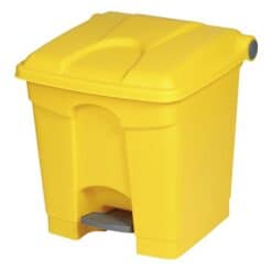 Afvalbak STEP-ON CLASSIC 30 liter geel