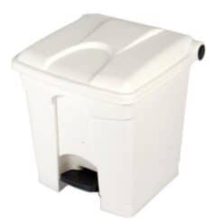 Afvalbak STEP-ON CLASSIC 30 liter wit
