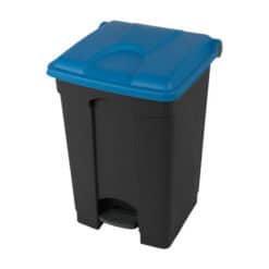Afvalbak STEP-ON CLASSIC 45 liter - gekleurd deksel donkergrijs blauw