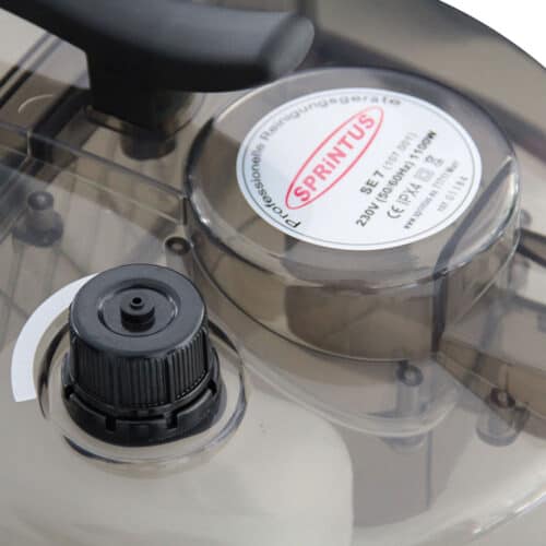 Sprintus SE 7 aparte antischuimtank en transparante watertank.