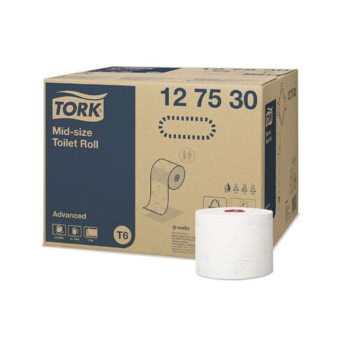 Tork Mid-Size toiletpapier advanced 2-laags T6 voor professionele sanitaire ruimtes