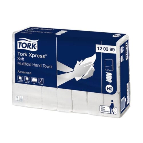 Tork Xpress multifold handdoek zacht 2-laags H2 papieren handdoeken voor professionele sanitaire ruimtes