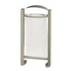 ARKEA Vigipirate afvalbak 60L met afdekkap cementgrijs inclusief afvalzakhouder