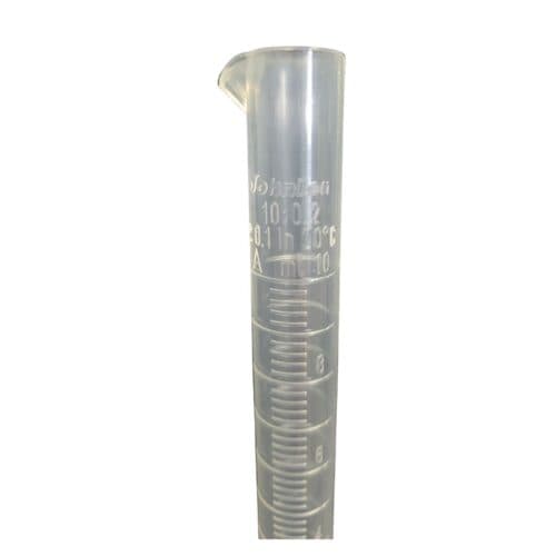 10 ml maatcilinder PP met schaalverdeling 0,2 ml 1