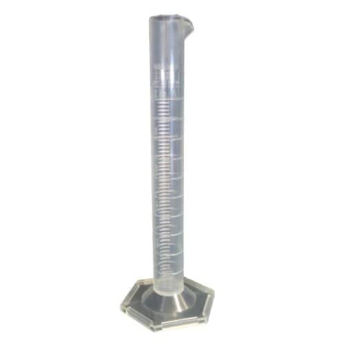 10 ml maatcilinder PP met schaalverdeling 0,2 ml 2