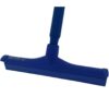 Vloertrekker met steel enkelblad 30cm – Hygiënisch borstelwerk blauw