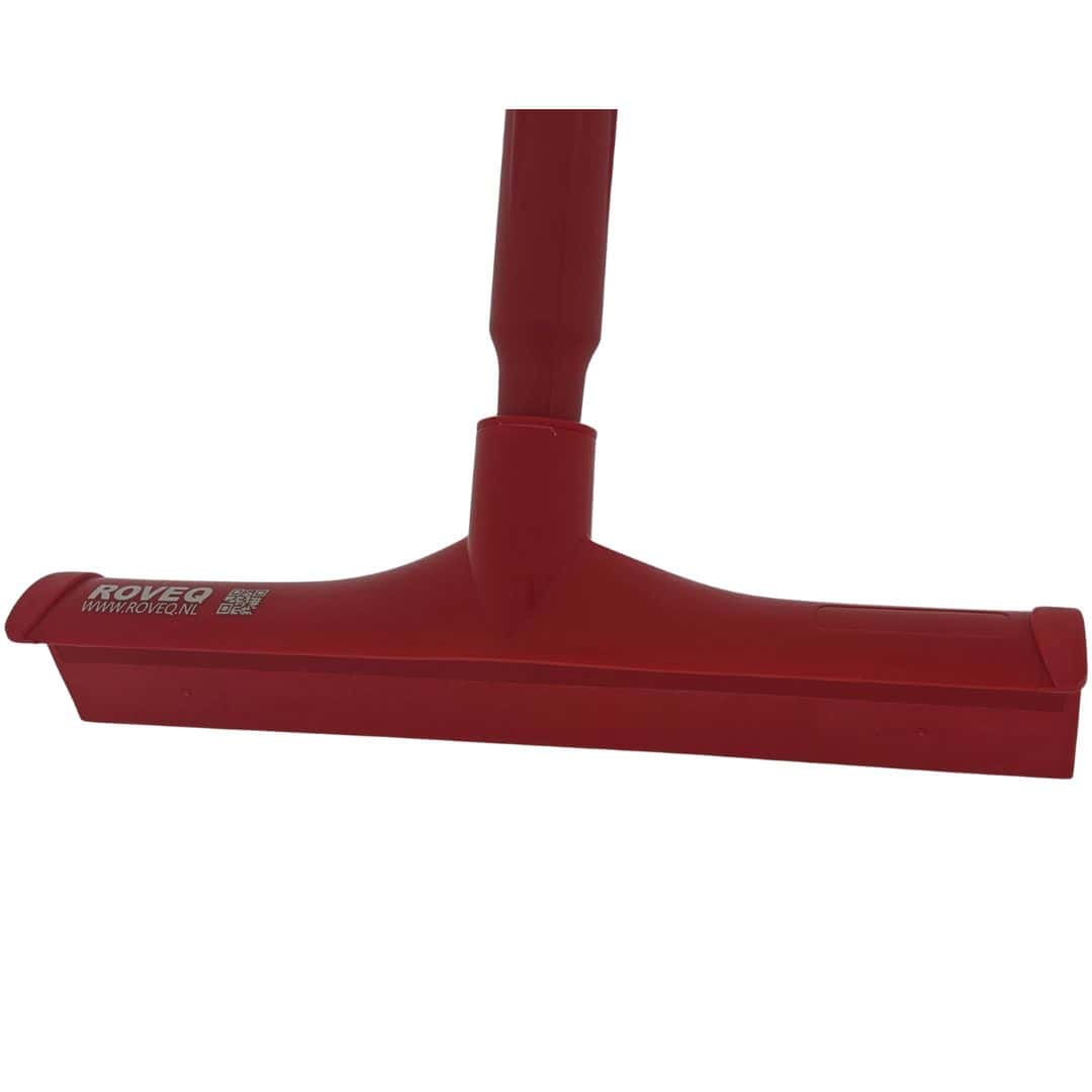 Vloertrekker met steel enkelblad 30cm – Hygiënisch borstelwerk
